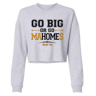 Go Big Or Go Ma-HOME-s Kansas City Football No 15 Cropped Pullover Crew