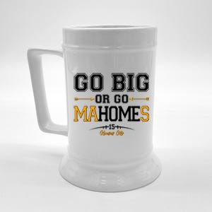 Go Big Or Go Ma-HOME-s Kansas City Football No 15 Beer Stein