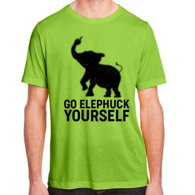 Go Elephuck Yourself Elephant Middle Finger Adult ChromaSoft Performance T-Shirt