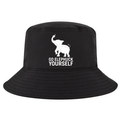 Go Elephuck Yourself Elephant Middle Finger Cool Comfort Performance Bucket Hat