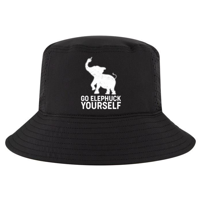 Go Elephuck Yourself Elephant Middle Finger Cool Comfort Performance Bucket Hat