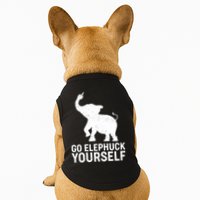 Go Elephuck Yourself Elephant Middle Finger Doggie Tank
