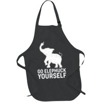 Go Elephuck Yourself Elephant Middle Finger Apron