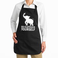 Go Elephuck Yourself Elephant Middle Finger Apron