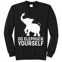 Go Elephuck Yourself Elephant Middle Finger Sweatshirt