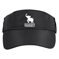 Go Elephuck Yourself Elephant Middle Finger Adult Drive Performance Visor