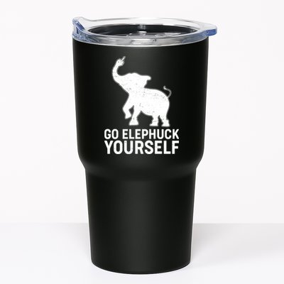 Go Elephuck Yourself Elephant Middle Finger Tumbler