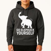 Go Elephuck Yourself Elephant Middle Finger Hoodie