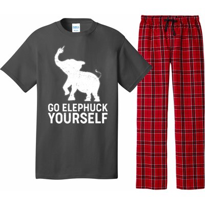 Go Elephuck Yourself Elephant Middle Finger Pajama Set