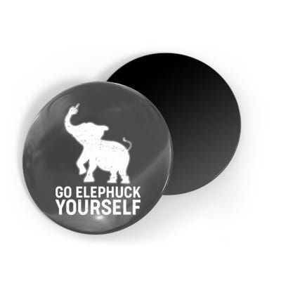 Go Elephuck Yourself Elephant Middle Finger Magnet
