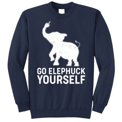 Go Elephuck Yourself Elephant Middle Finger Sweatshirt