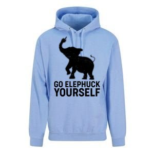 Go Elephuck Yourself Elephant Middle Finger Unisex Surf Hoodie