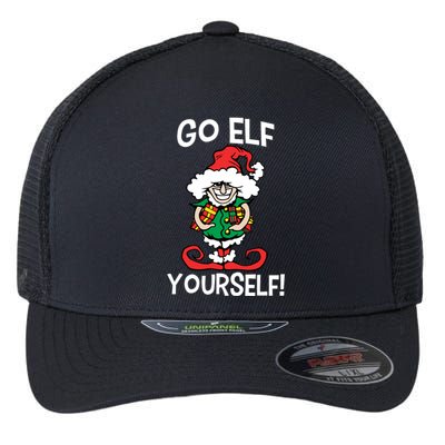 Go Elf Yourself Funny Christmas Flexfit Unipanel Trucker Cap