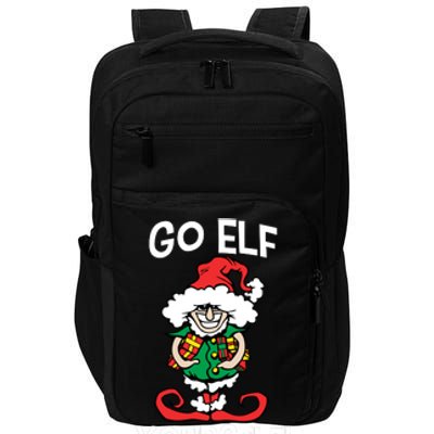 Go Elf Yourself Funny Christmas Impact Tech Backpack