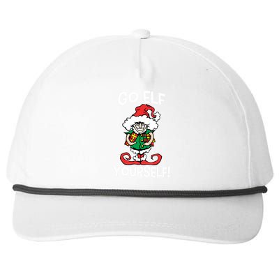 Go Elf Yourself Funny Christmas Snapback Five-Panel Rope Hat