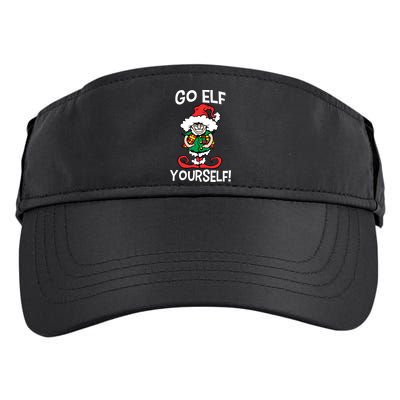 Go Elf Yourself Funny Christmas Adult Drive Performance Visor