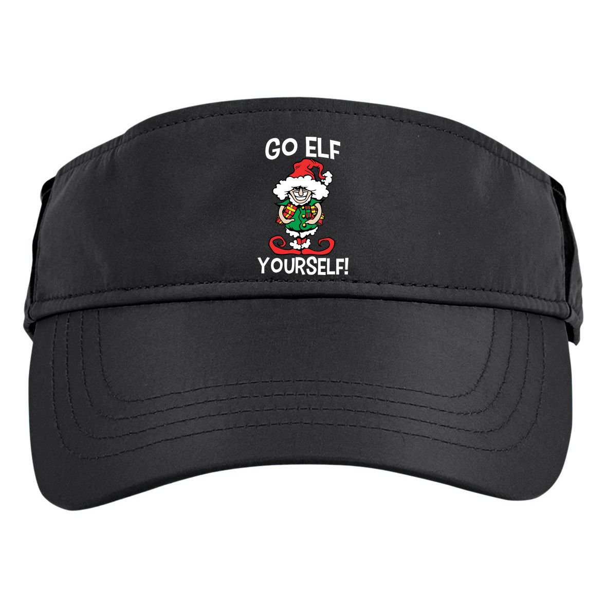 Go Elf Yourself Funny Christmas Adult Drive Performance Visor