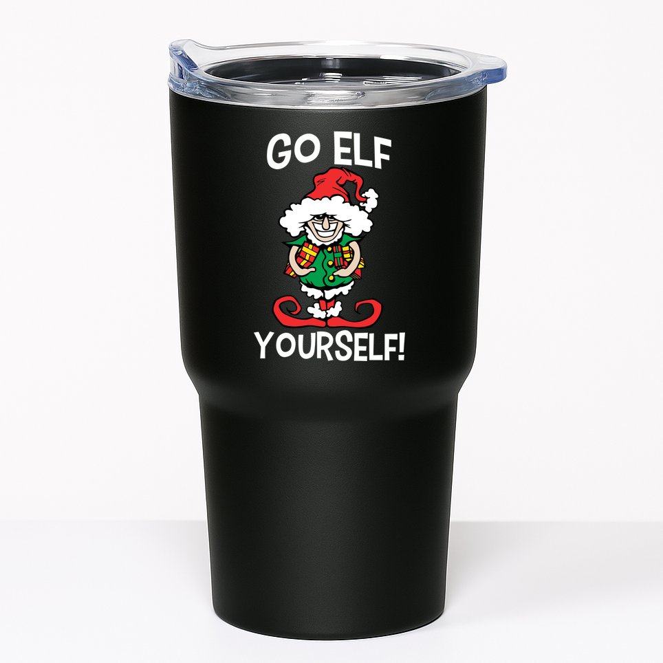 Go Elf Yourself Funny Christmas Tumbler