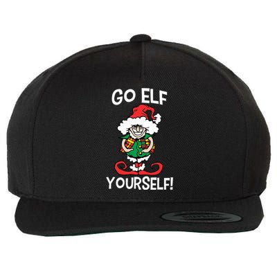 Go Elf Yourself Funny Christmas Wool Snapback Cap