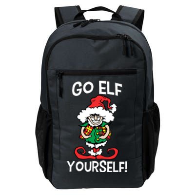 Go Elf Yourself Funny Christmas Daily Commute Backpack