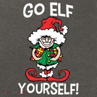 Go Elf Yourself Funny Christmas Cotton Canvas Backpack