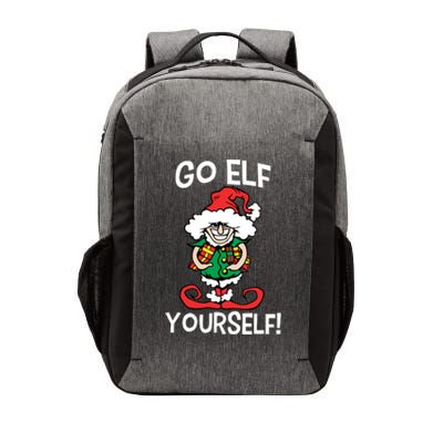 Go Elf Yourself Funny Christmas Vector Backpack