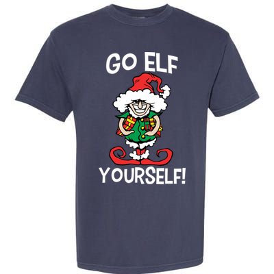 Go Elf Yourself Funny Christmas Garment-Dyed Heavyweight T-Shirt