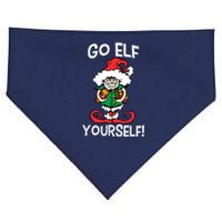 Go Elf Yourself Funny Christmas USA-Made Doggie Bandana