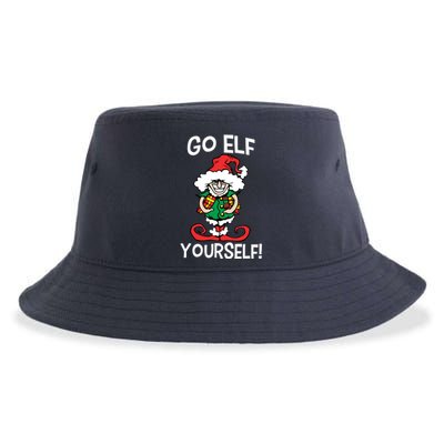 Go Elf Yourself Funny Christmas Sustainable Bucket Hat