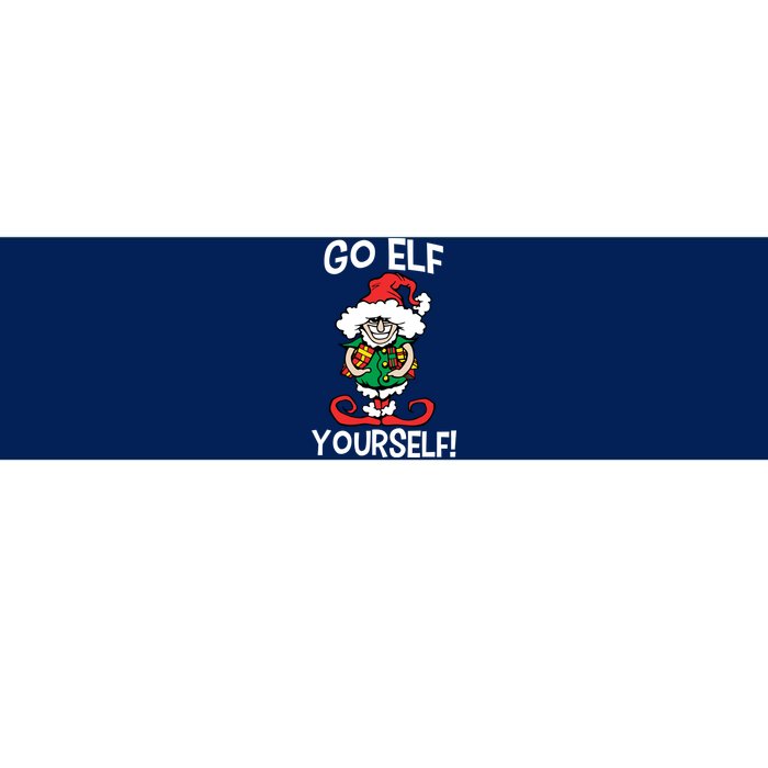 Go Elf Yourself Funny Christmas Bumper Sticker