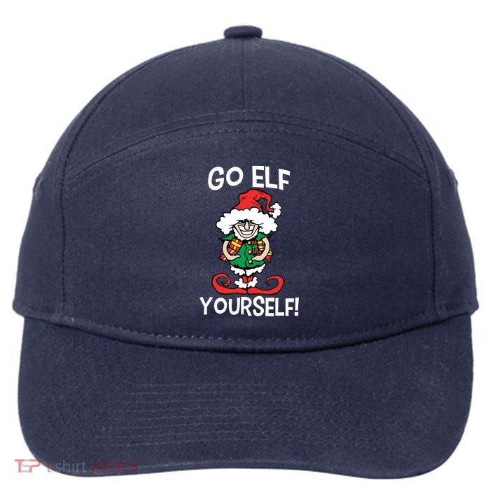 Go Elf Yourself Funny Christmas 7-Panel Snapback Hat