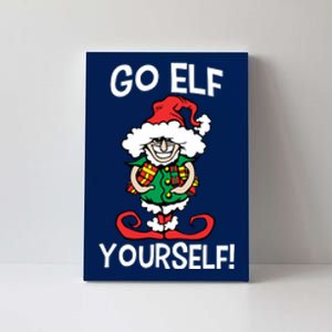 Go Elf Yourself Funny Christmas Canvas