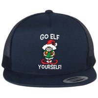 Go Elf Yourself Funny Christmas Flat Bill Trucker Hat