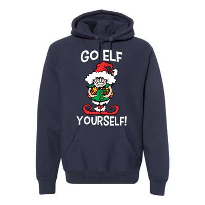 Go Elf Yourself Funny Christmas Premium Hoodie