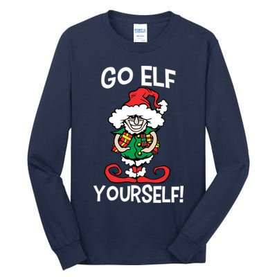 Go Elf Yourself Funny Christmas Tall Long Sleeve T-Shirt