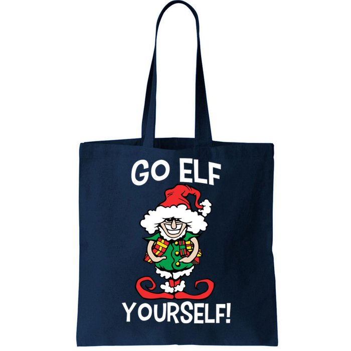 Go Elf Yourself Funny Christmas Tote Bag