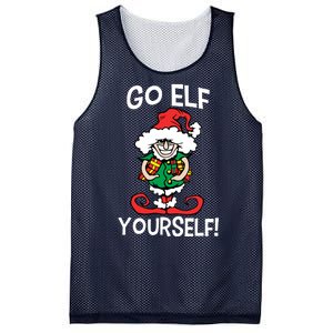 Go Elf Yourself Funny Christmas Mesh Reversible Basketball Jersey Tank