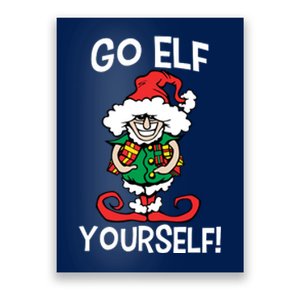 Go Elf Yourself Funny Christmas Poster