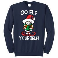 Go Elf Yourself Funny Christmas Tall Sweatshirt