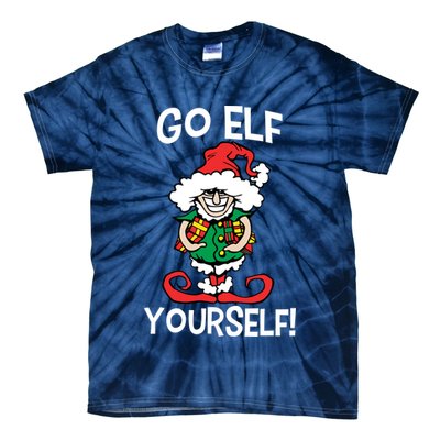 Go Elf Yourself Funny Christmas Tie-Dye T-Shirt