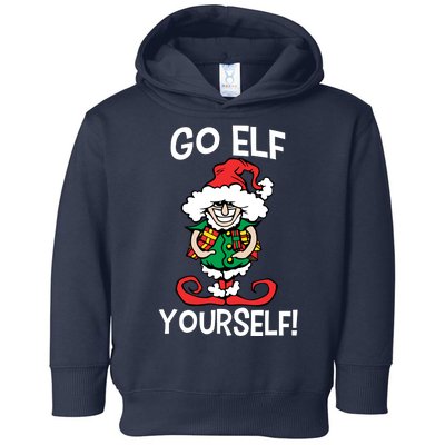 Go Elf Yourself Funny Christmas Toddler Hoodie