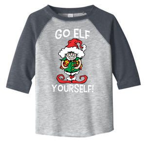 Go Elf Yourself Funny Christmas Toddler Fine Jersey T-Shirt