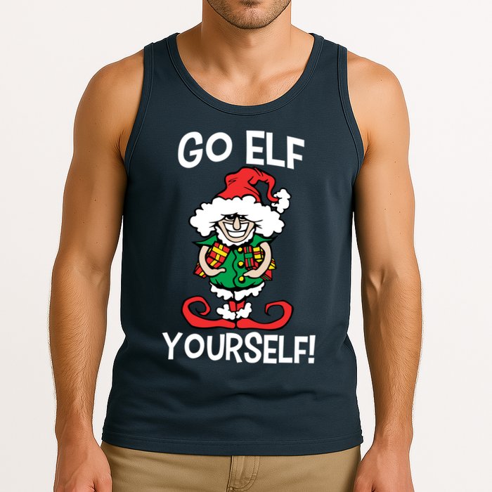 Go Elf Yourself Funny Christmas Tank Top