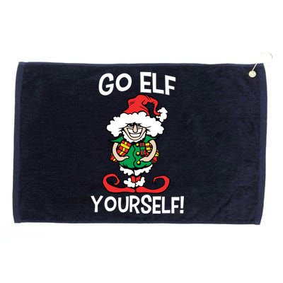 Go Elf Yourself Funny Christmas Grommeted Golf Towel