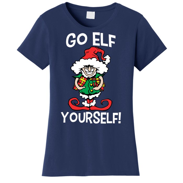 Go Elf Yourself Funny Christmas Women's T-Shirt