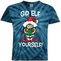 Go Elf Yourself Funny Christmas Kids Tie-Dye T-Shirt