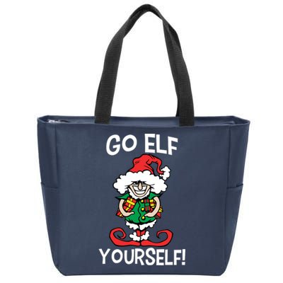 Go Elf Yourself Funny Christmas Zip Tote Bag