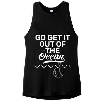 Go Get It Out Of The Ocean Ladies PosiCharge Tri-Blend Wicking Tank