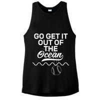 Go Get It Out Of The Ocean Ladies PosiCharge Tri-Blend Wicking Tank