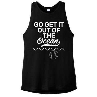 Go Get It Out Of The Ocean Ladies PosiCharge Tri-Blend Wicking Tank